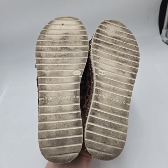 Vince Camuto Rareden 6.5 M Platform Slip On Slide Sandal Summer Leopard Mule - Picture 6 of 7